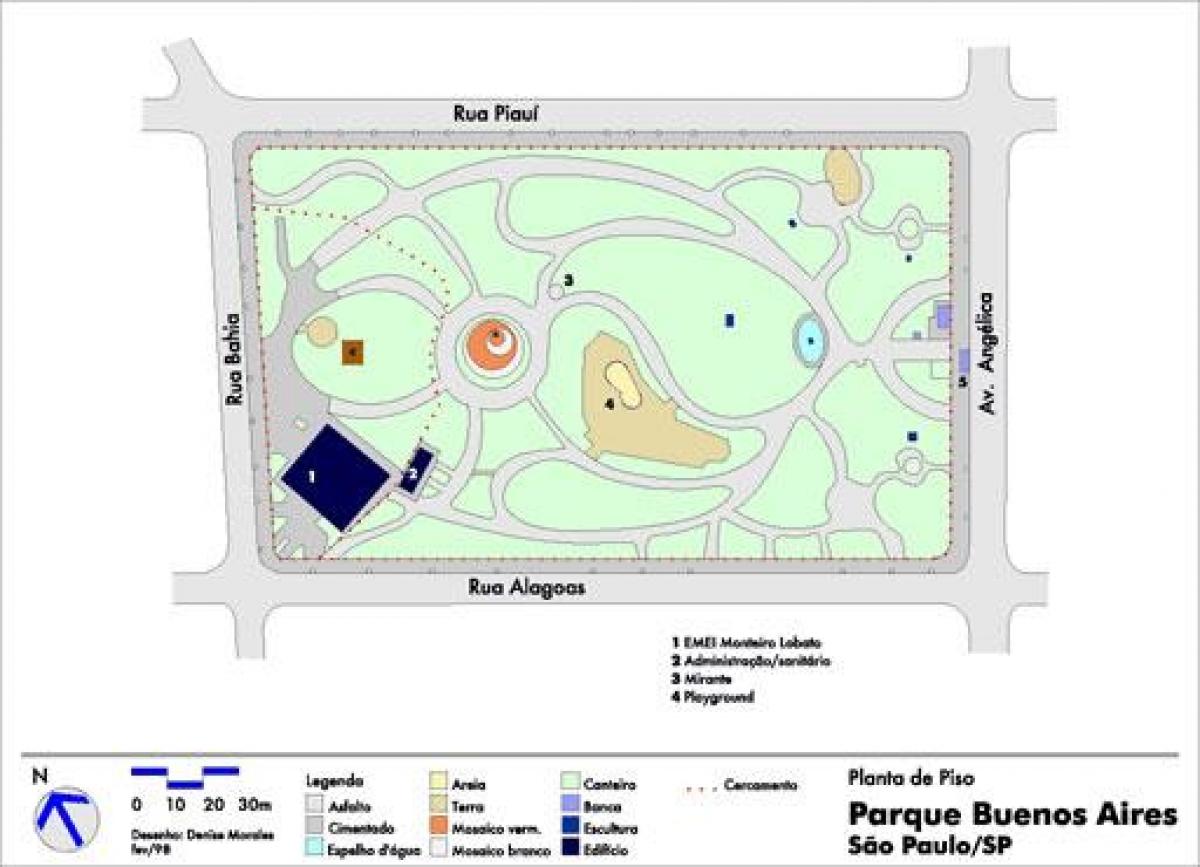 Mapa Buenos Aires, São Paulo park