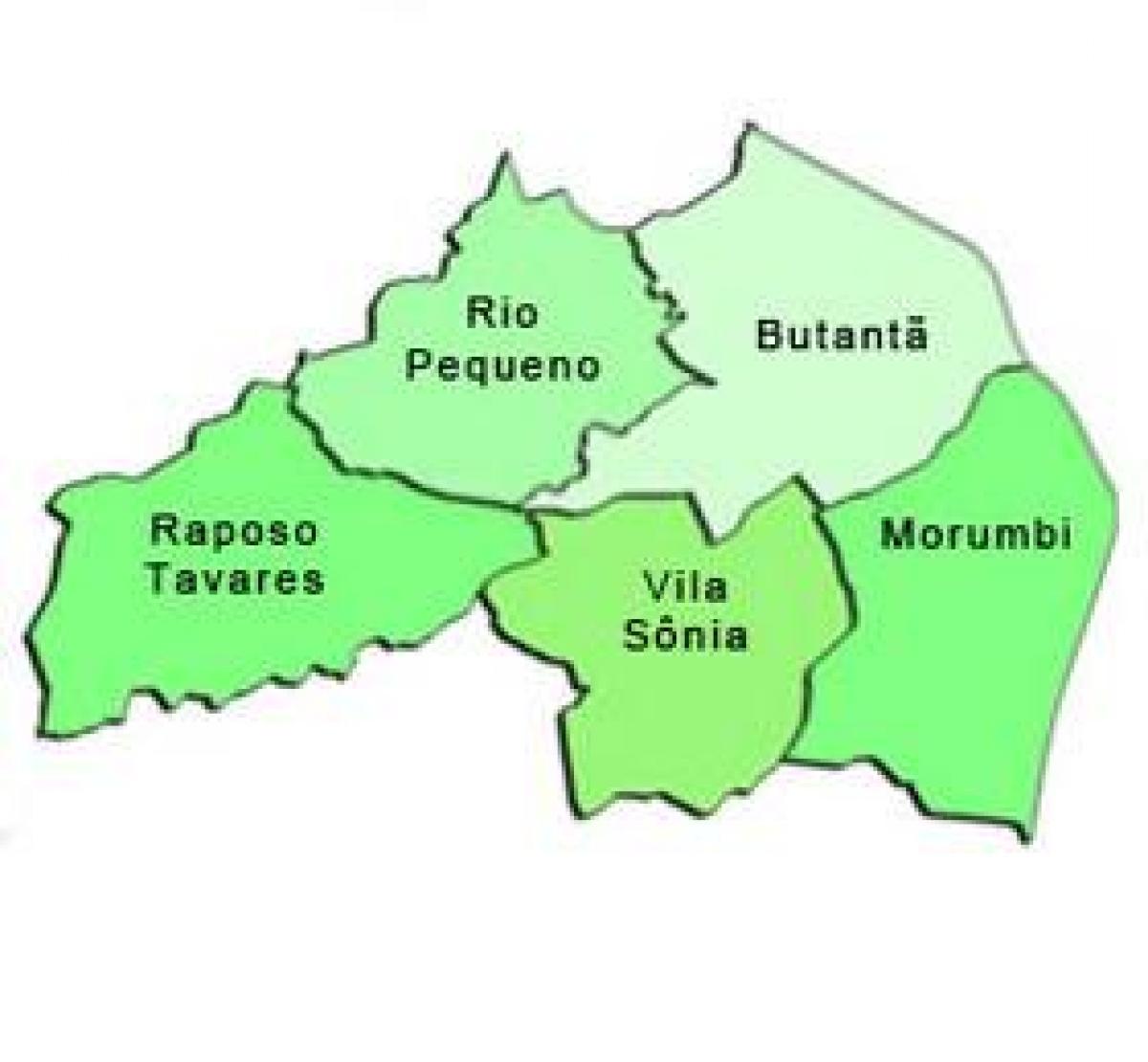 Mapa Butantã sub-prefektura