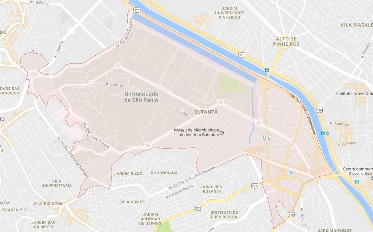 Mapa Butantã São Paulo