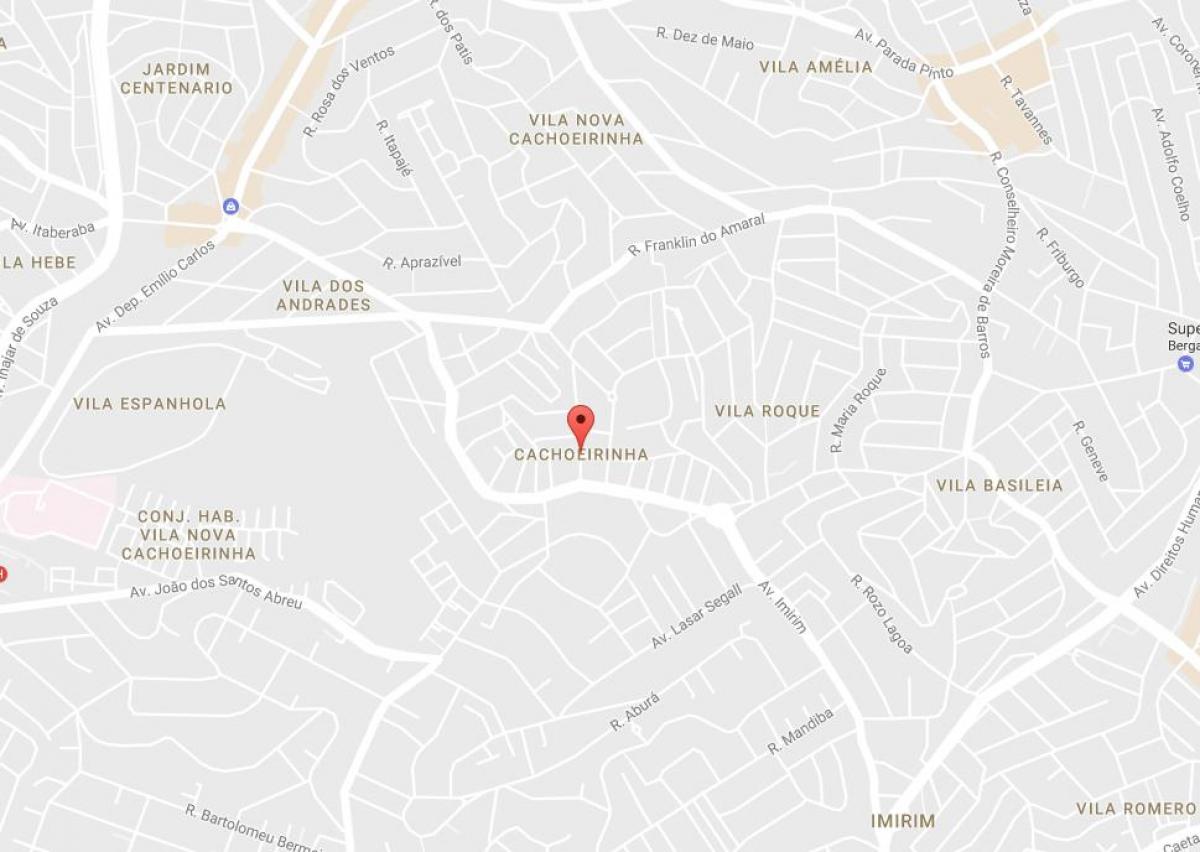 Mapa Cachoeirinha São Paulo