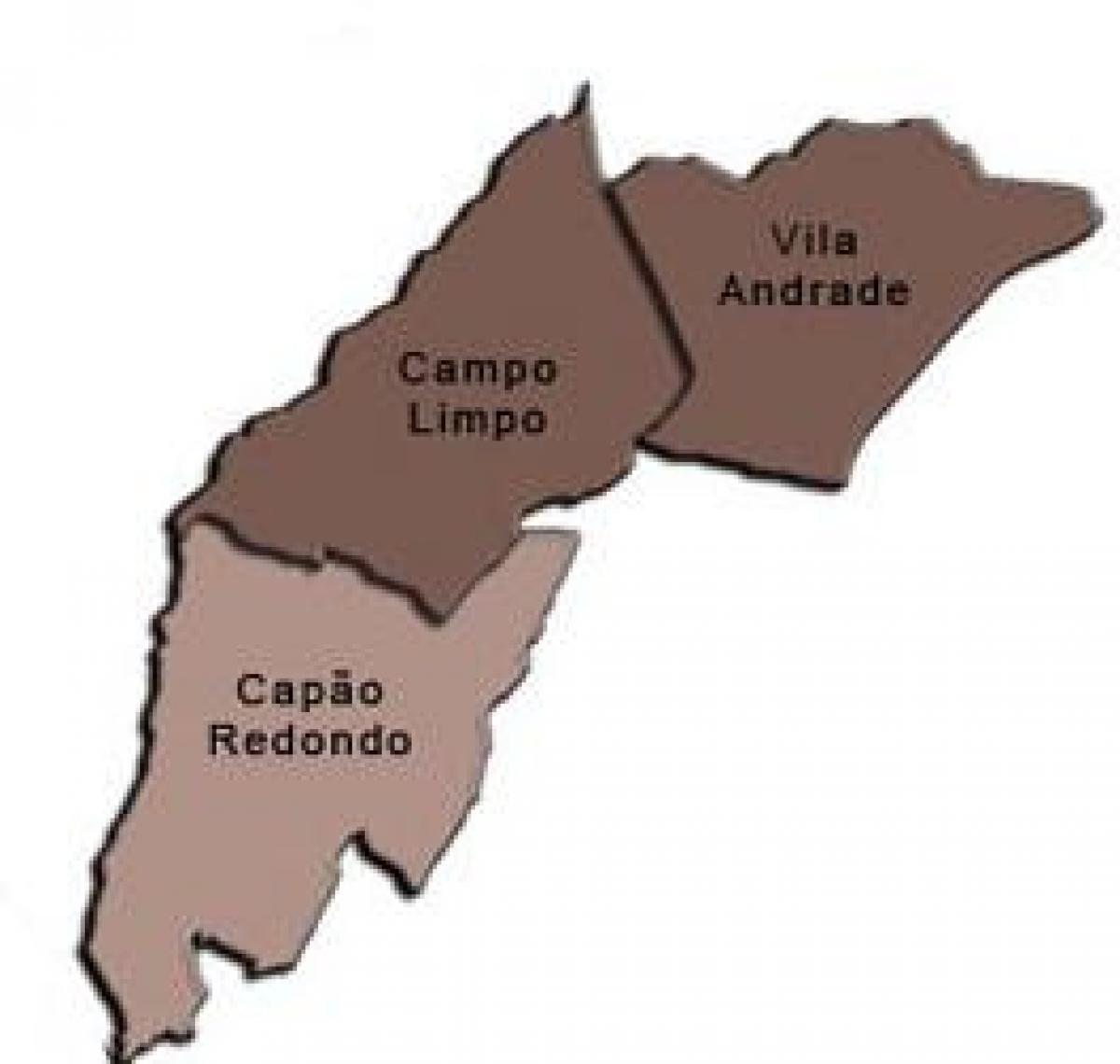 Mapa Campo Limpo sub-prefektura