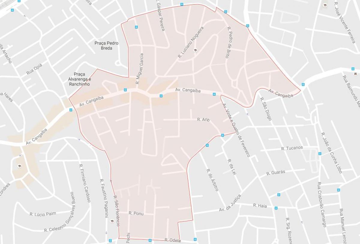 Mapa Cangaíba São Paulo