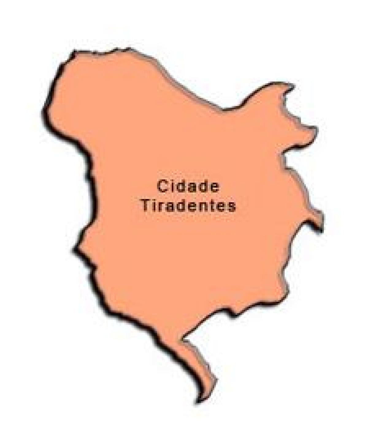 Mapa Cidade Tiradentes sub-prefektura