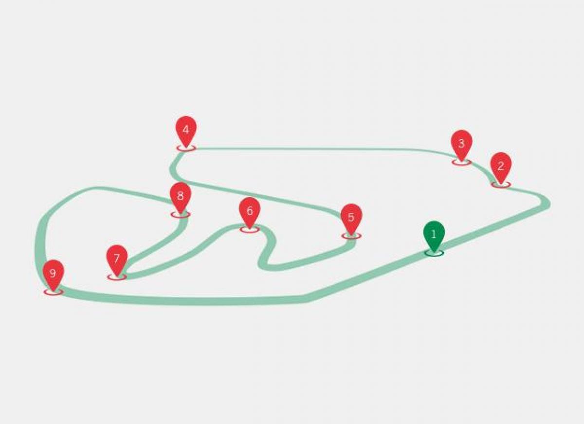 Mapa GP Brazílie F1