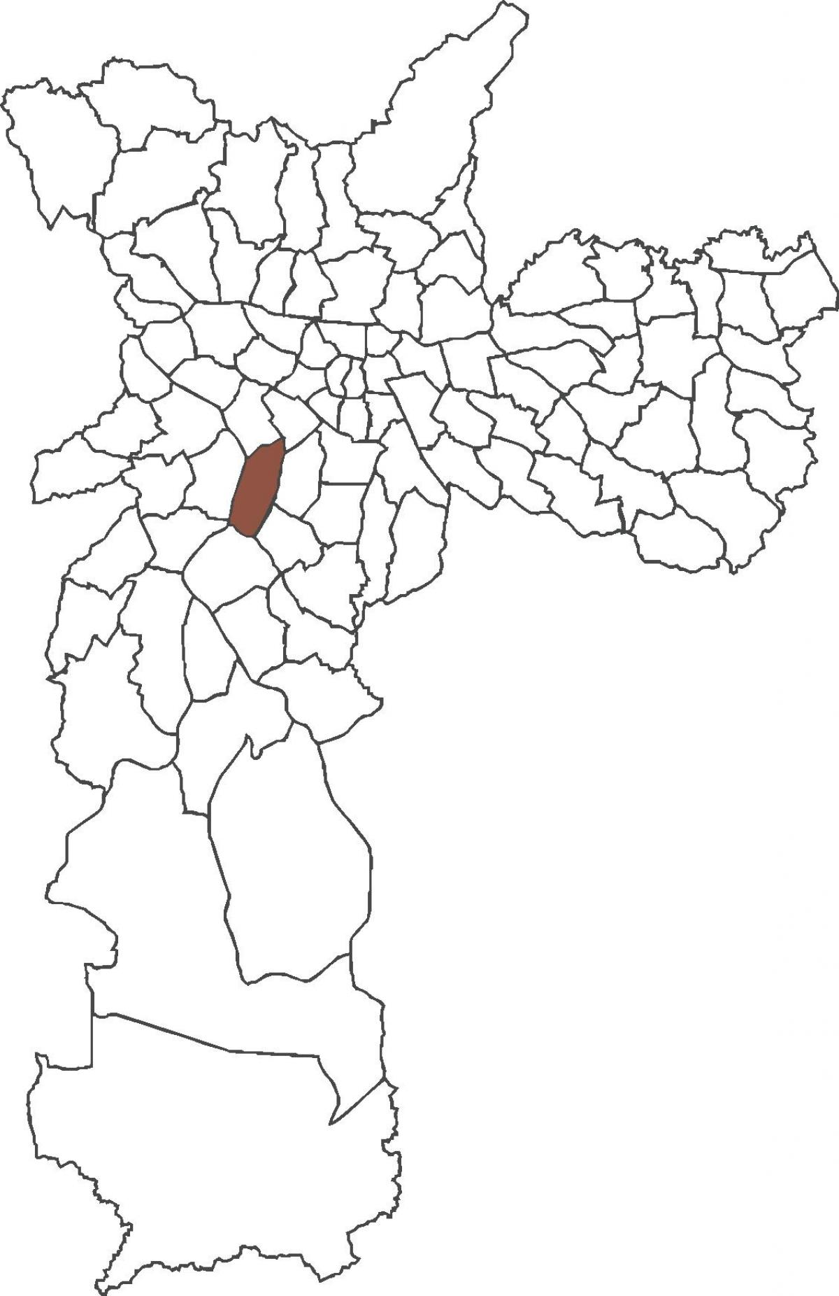 Mapa čtvrti Itaim Bibi