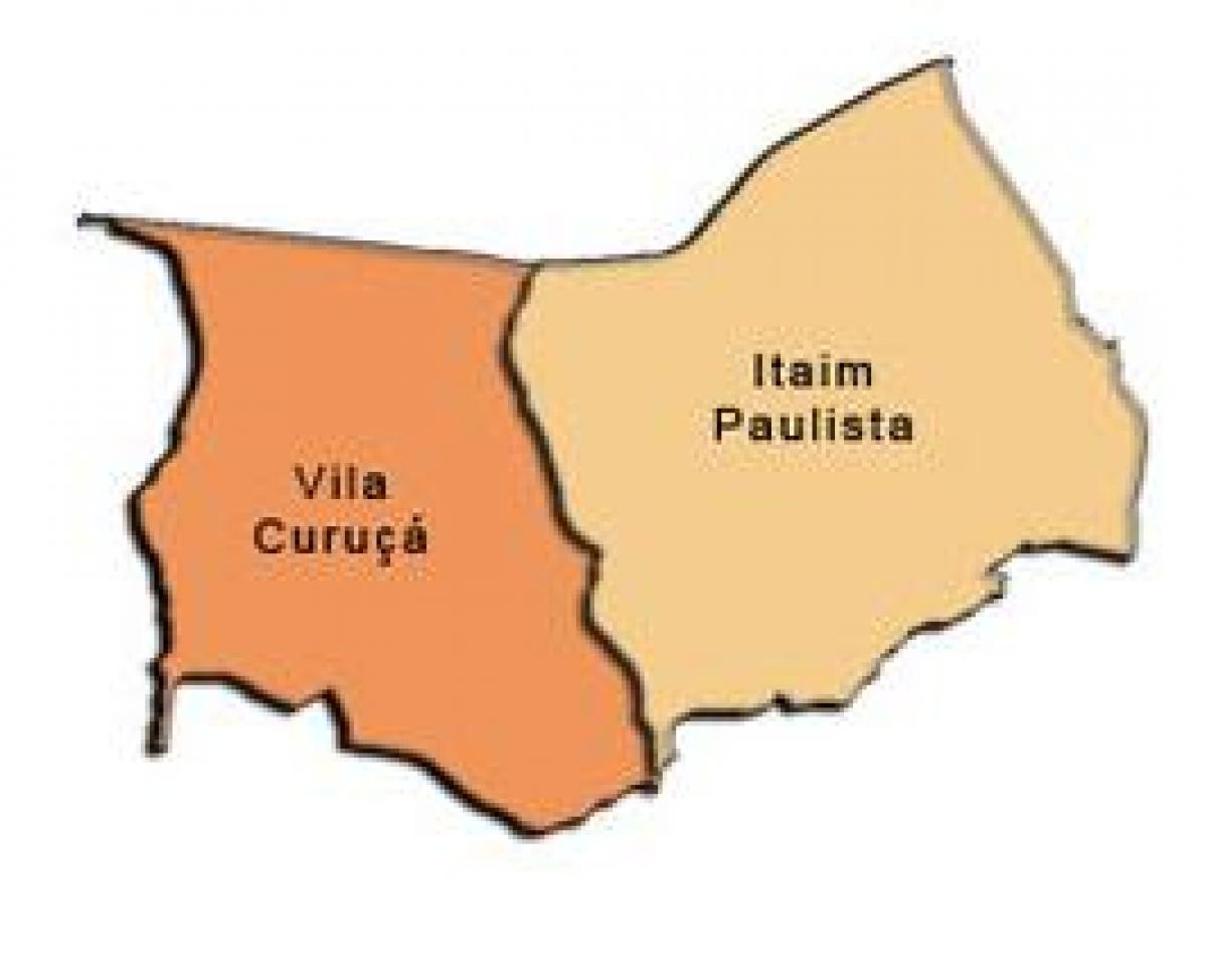 Mapa Itaim Paulista - Vila Curuçá sub-prefektura
