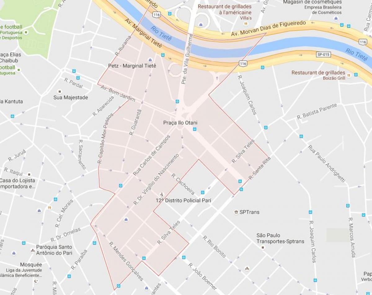Mapa Pari São Paulo