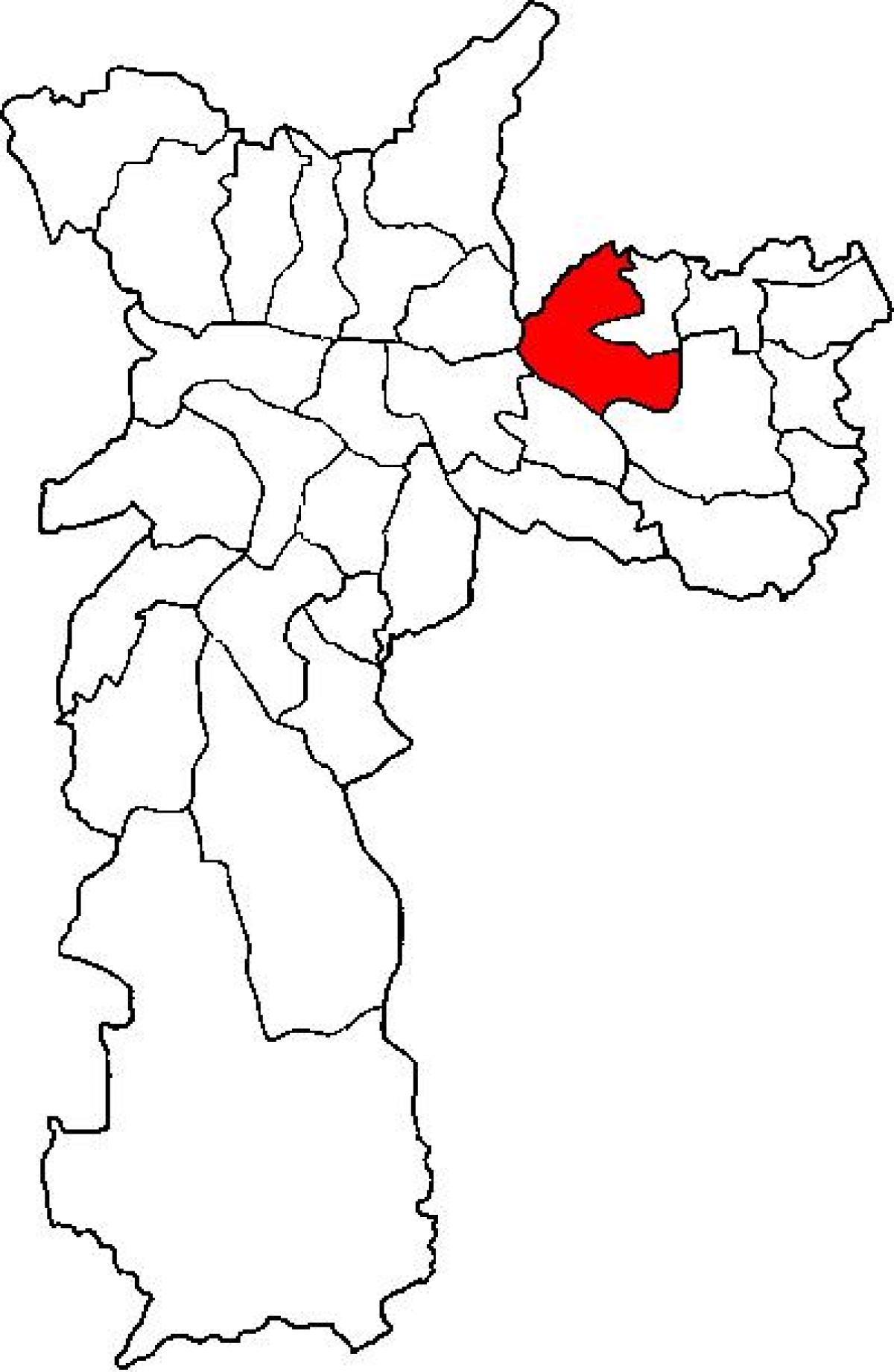 Mapa Penha sub-prefektura São Paulo