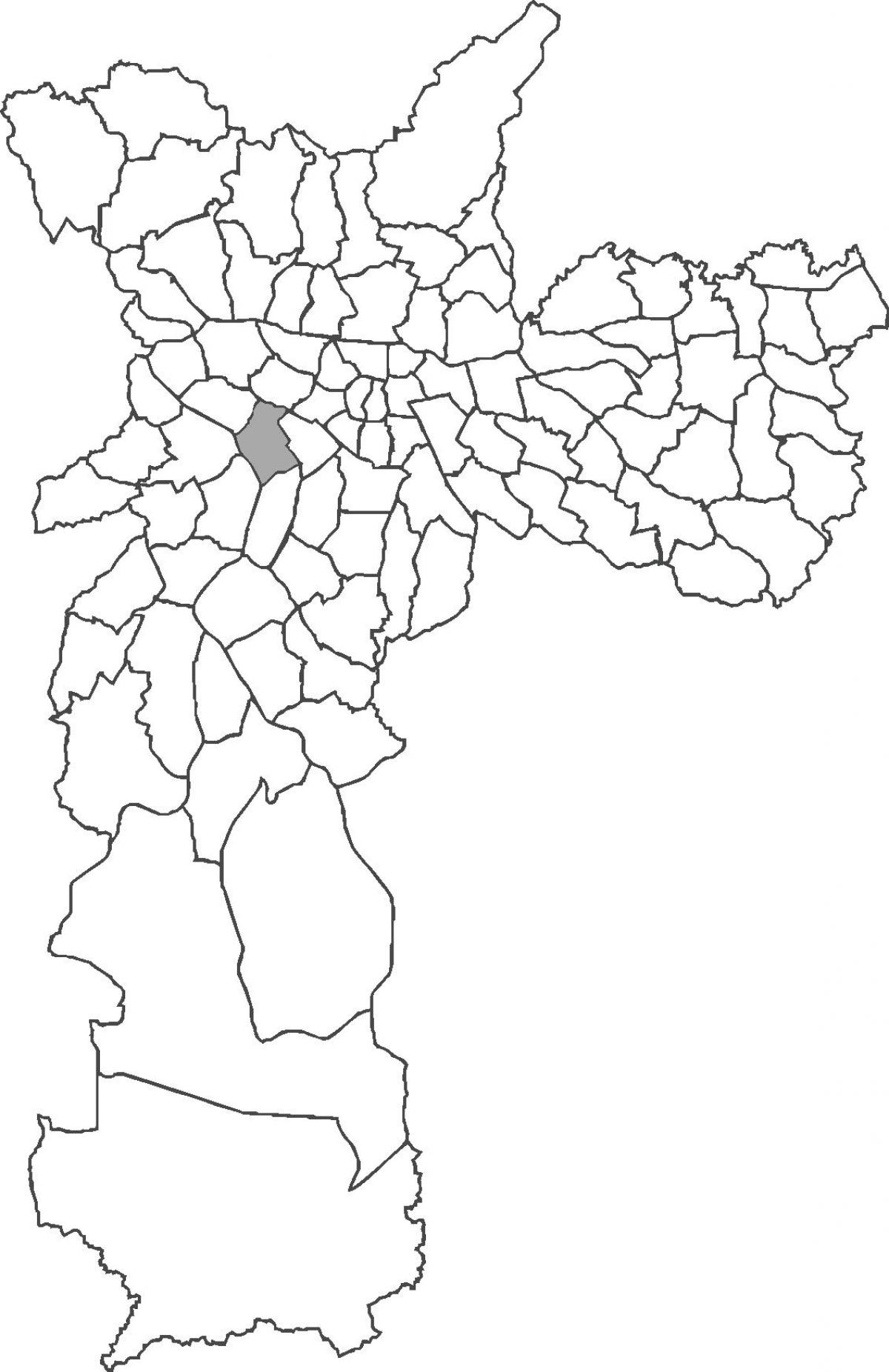 Mapa čtvrti Pinheiros