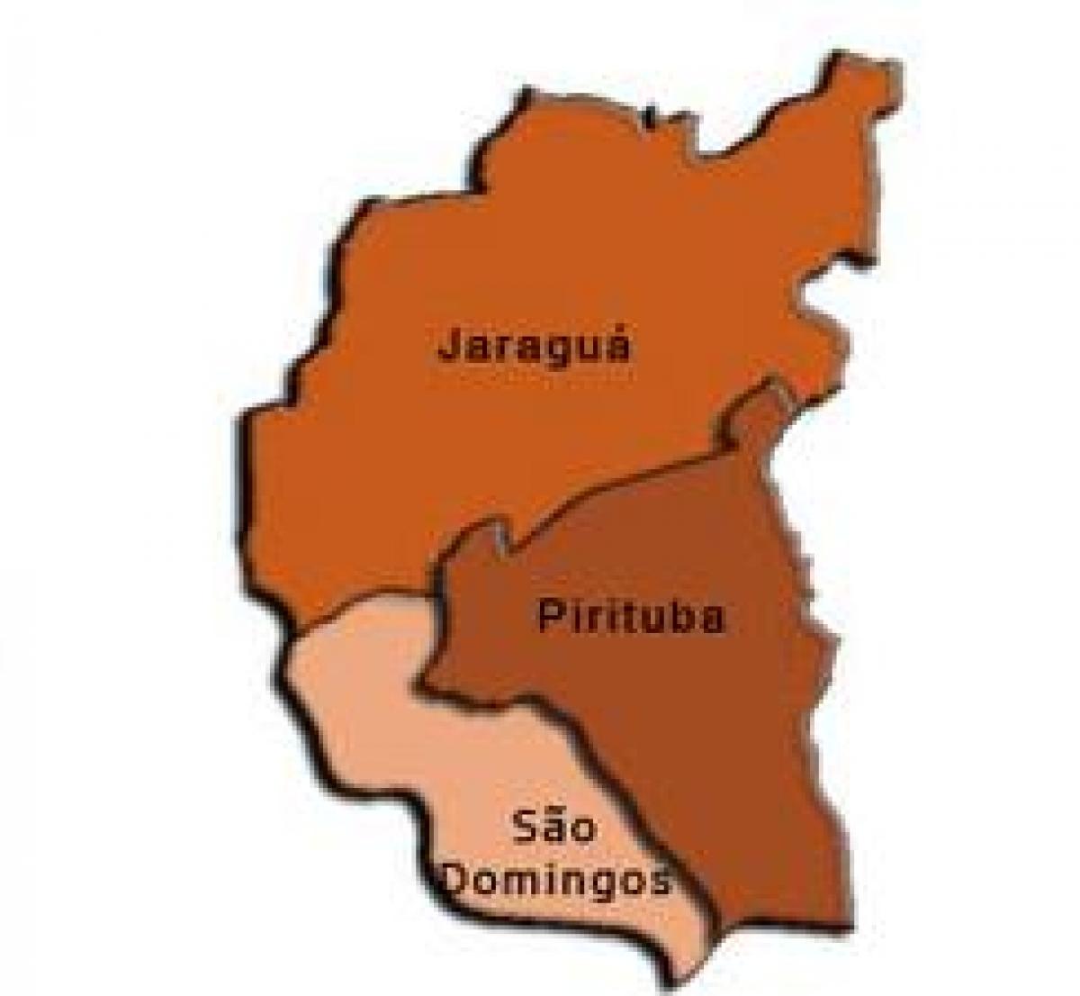 Mapa Pirituba-Jaraguá sub-prefektura