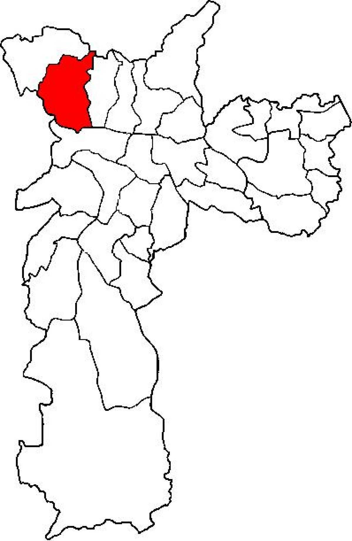Mapa Pirituba-Jaraguá sub-prefektura São Paulo