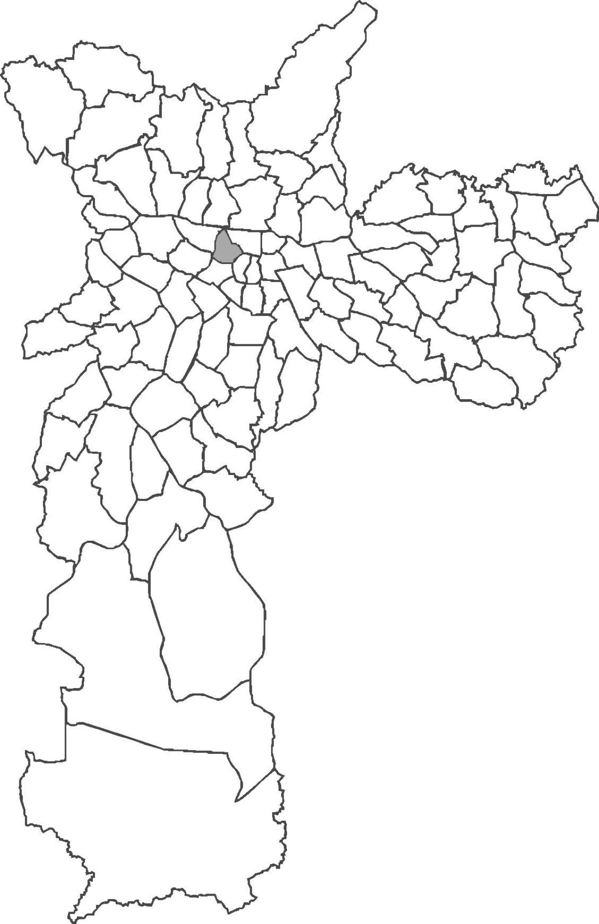 Mapa Santa Cecília okres