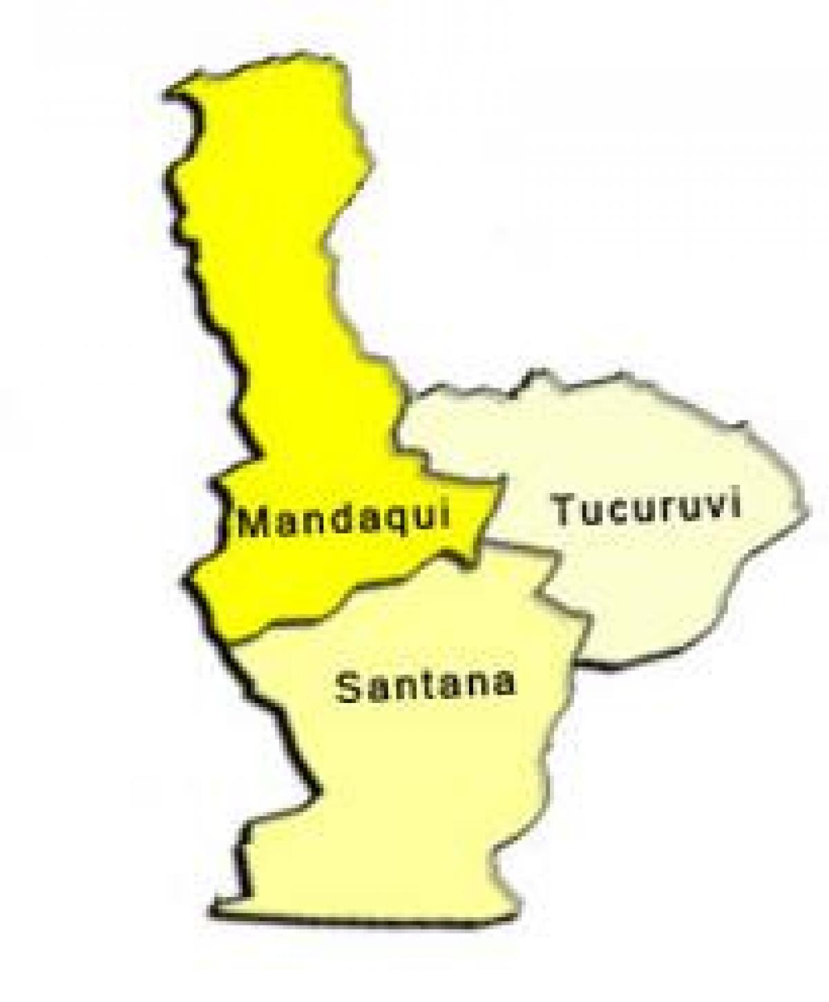 Mapa Santana sub-prefektura