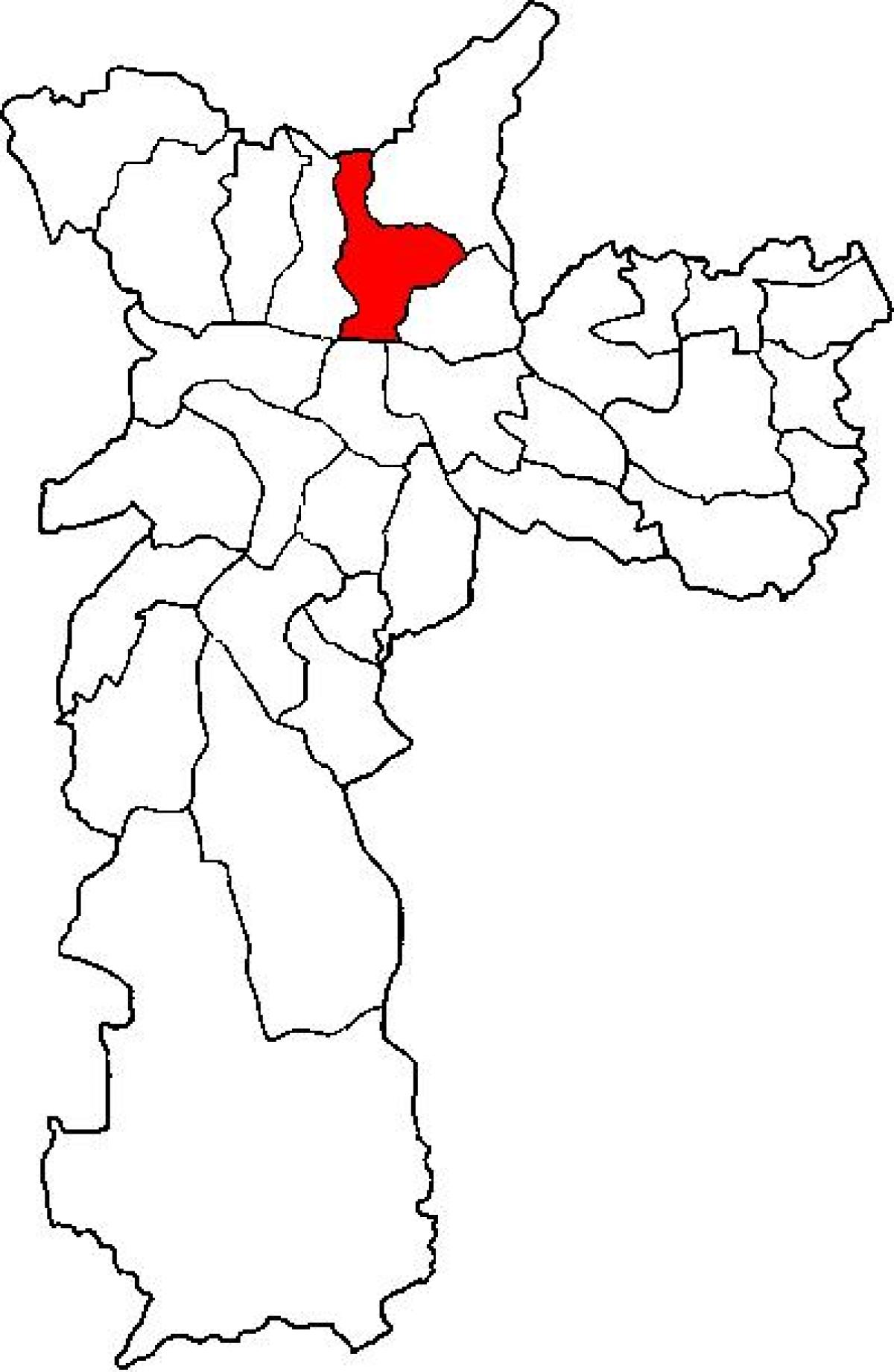 Mapa Santana sub-prefektura São Paulo
