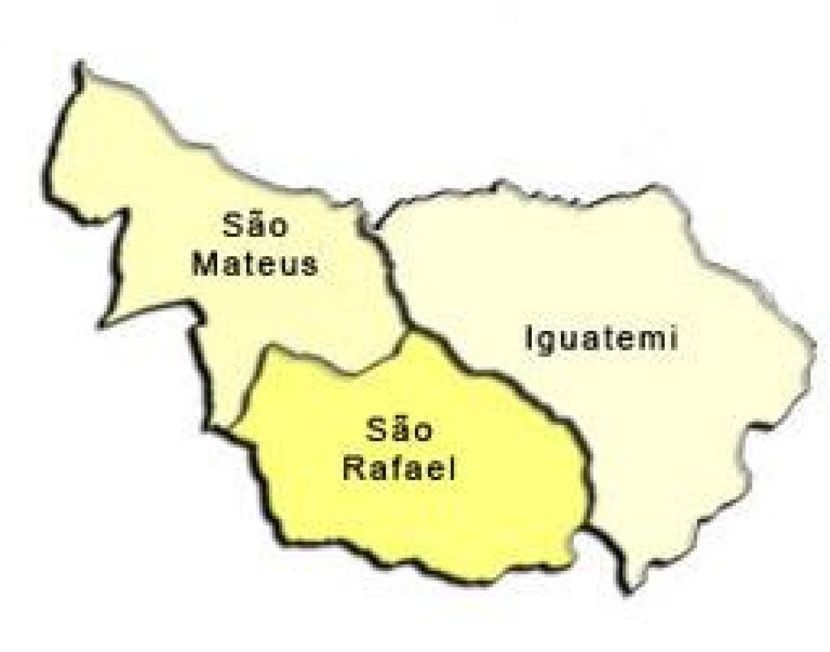 Mapa São Mateus sub-prefektura