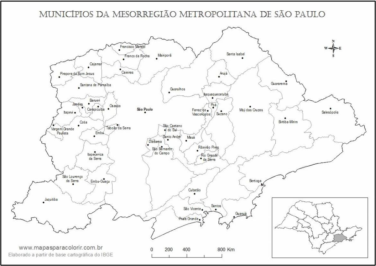 Mapa São Paulo panna
