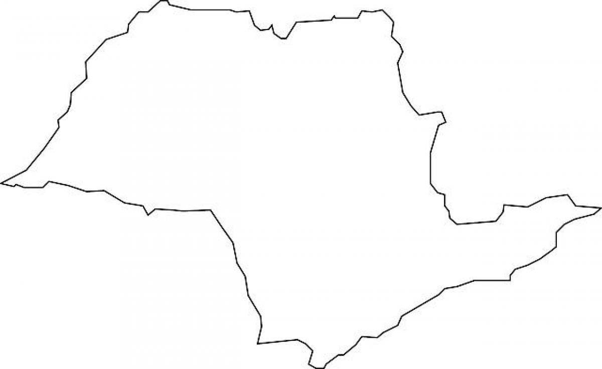 Mapa São Paulo vektor
