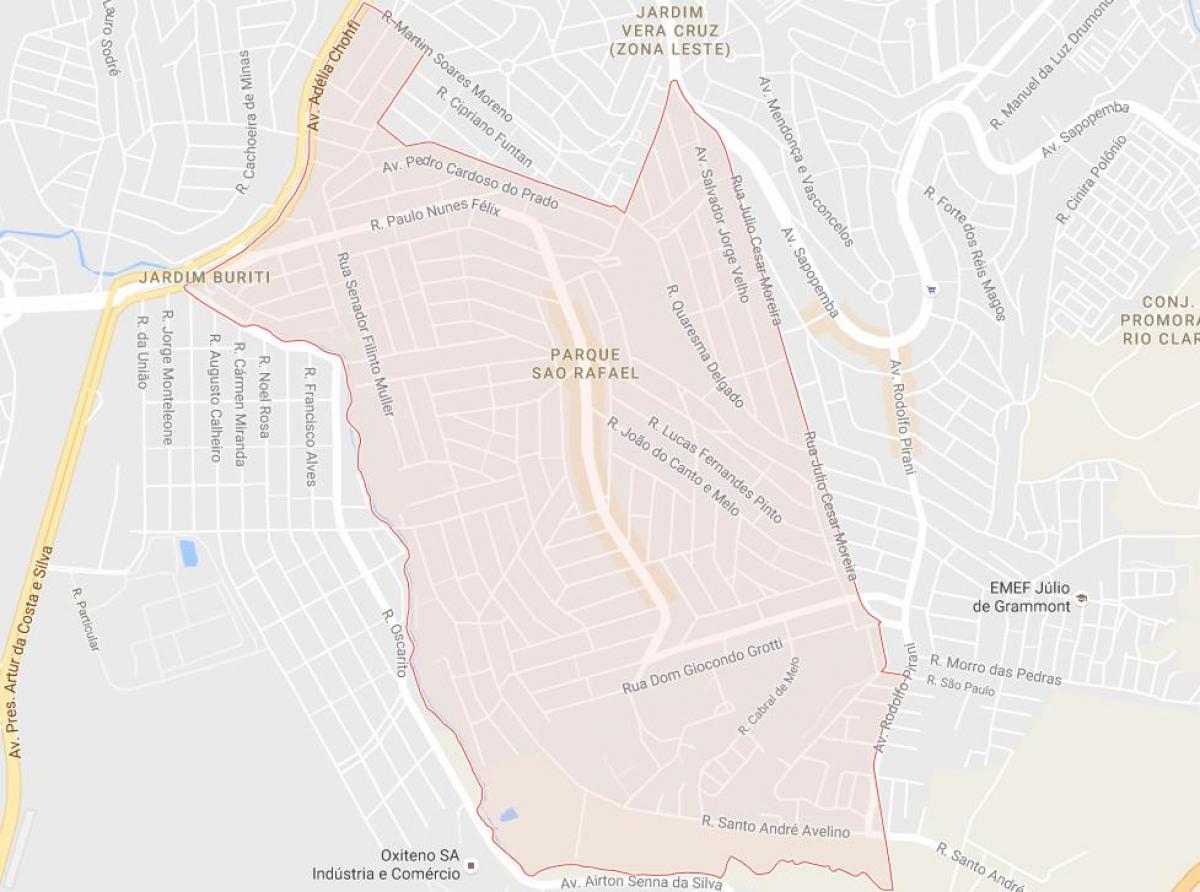 Mapa São Rafael São Paulo