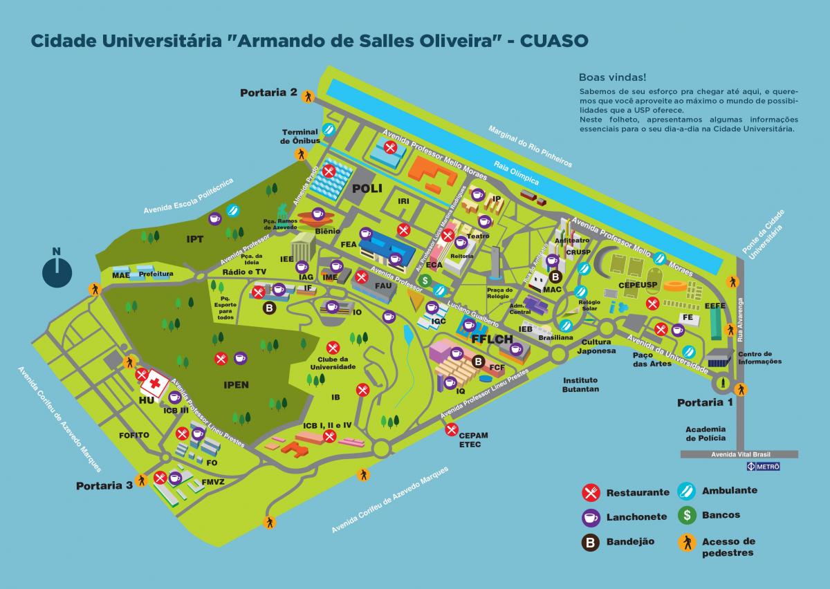 Mapa university Armando de Salles Oliveira - CUASO