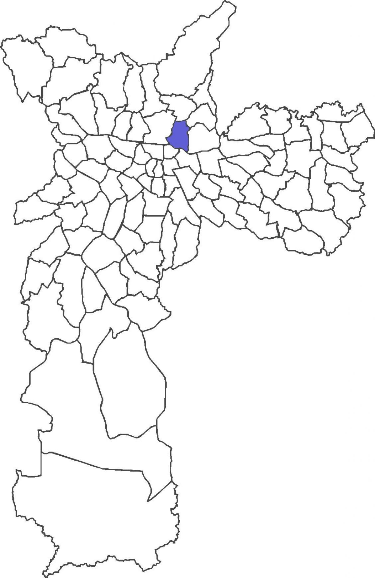 Mapa Vila Guilherme okres