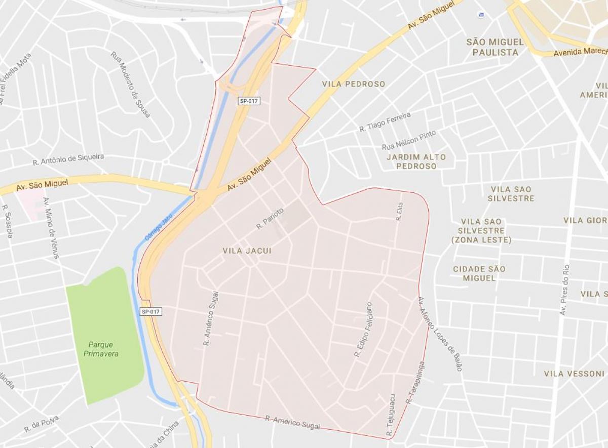 Mapa Vila Jacuí São Paulo