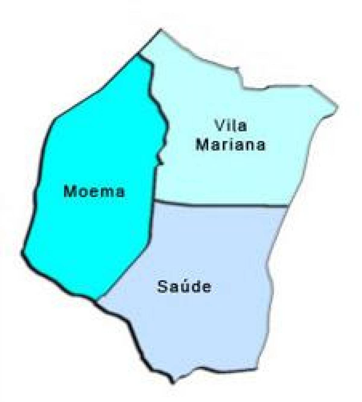 Mapa Vila Mariana sub-prefektura
