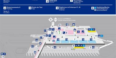 Mapa autobusové nádraží Barra Funda