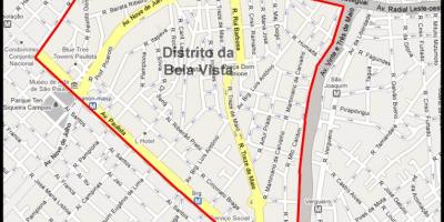 Mapa Bela Vista v São Paulo
