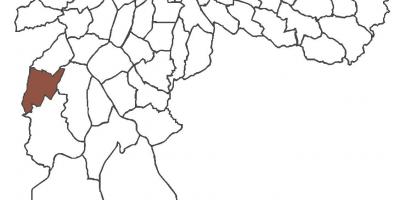 Mapa Capão čtvrti Redondo