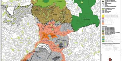 Mapa Casa Verde São Paulo - zábor půdy