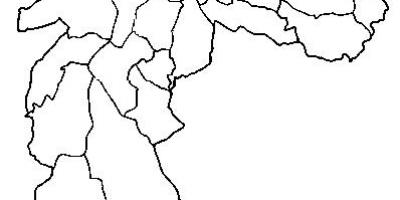 Mapa Guaianases sub-prefektura São Paulo