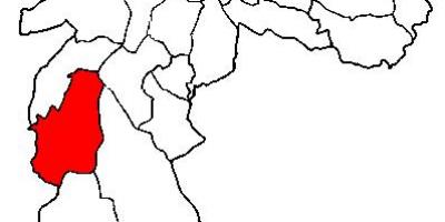 Mapa M'Boi Mirim sub-prefektura São Paulo