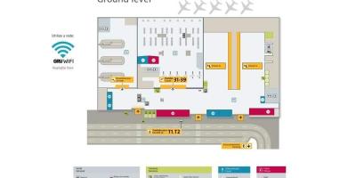 Mapa mezinárodní letiště São Paulo-Guarulhos - Svorka 4
