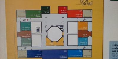Mapa pinacoteca Státu São Paulo