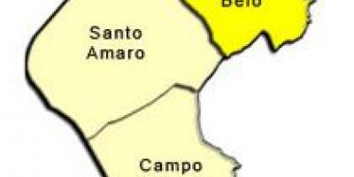 Mapa Santo Amaro sub-prefektura