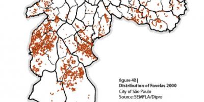 Mapa São Paulo favelas