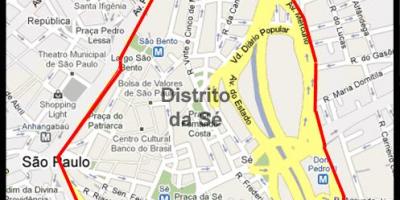 Mapa Sé São Paulo