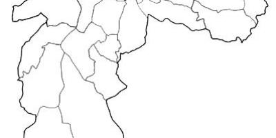 Mapa zóny Nordeste São Paulo