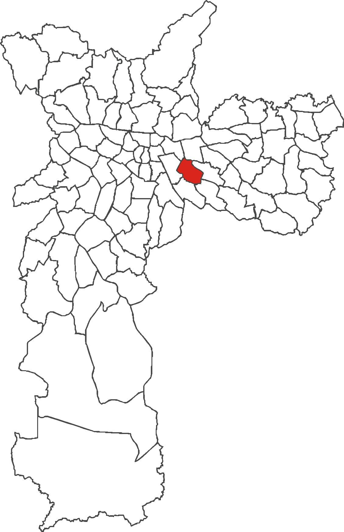 Mapa Água Rasa okres