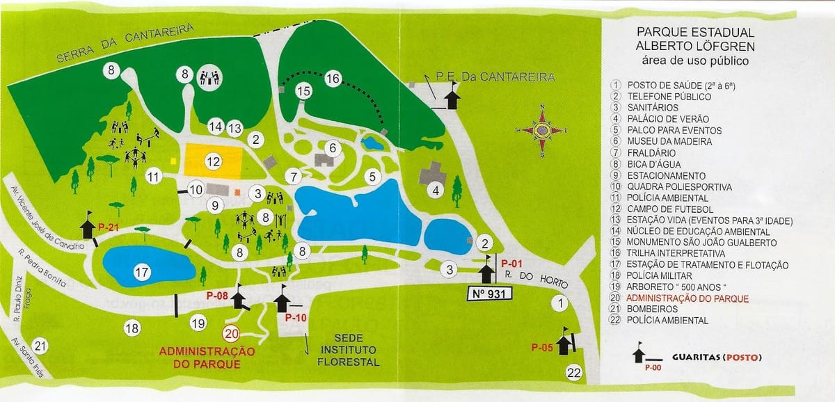 Mapa Alberto Löfgren park