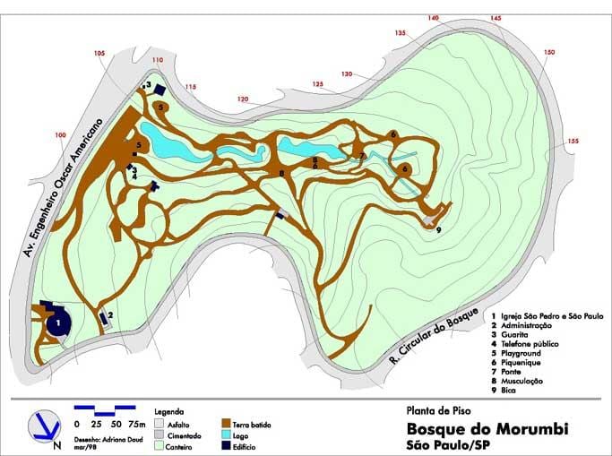 Mapa Alfredo Volpi park
