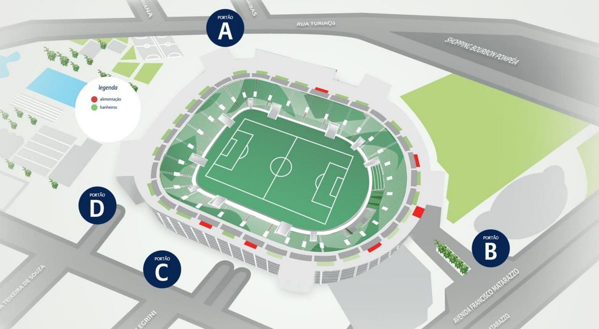 Mapa Allianz Parque - Úroveň 5