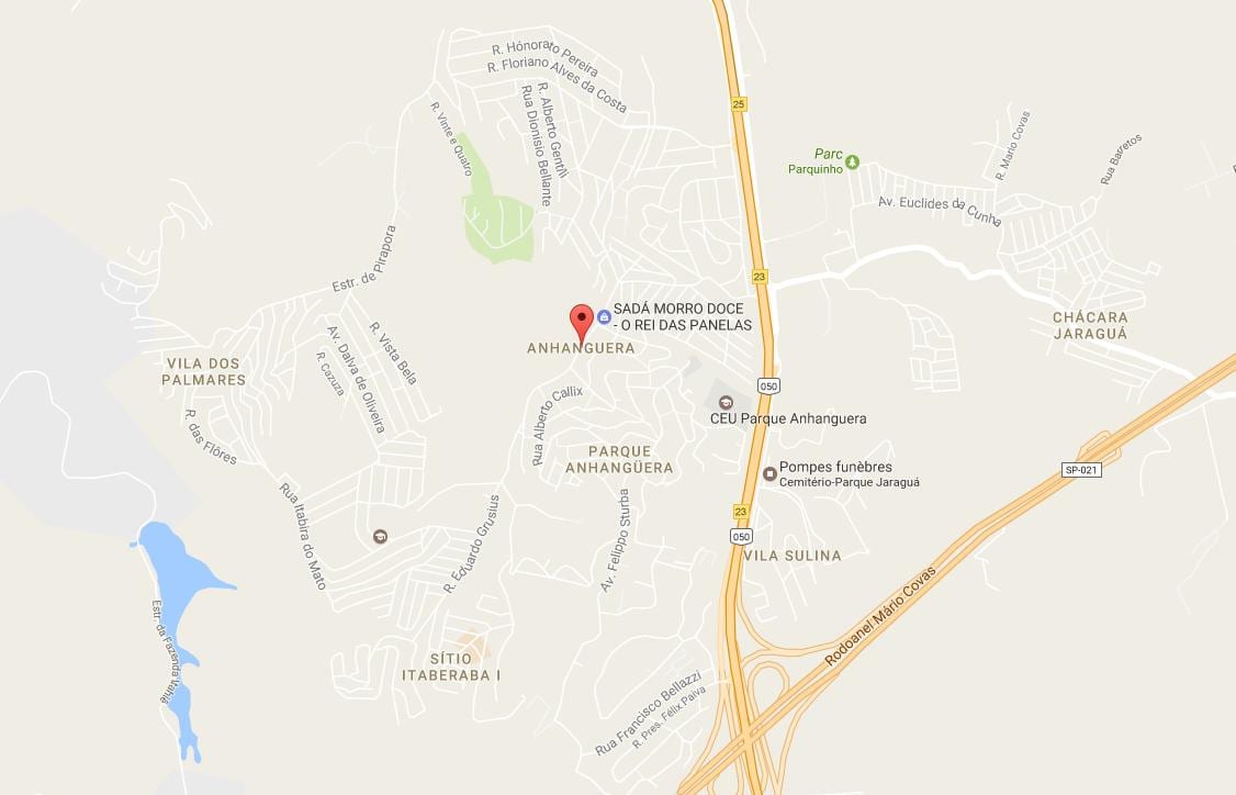 Mapa Anhangüera São Paulo