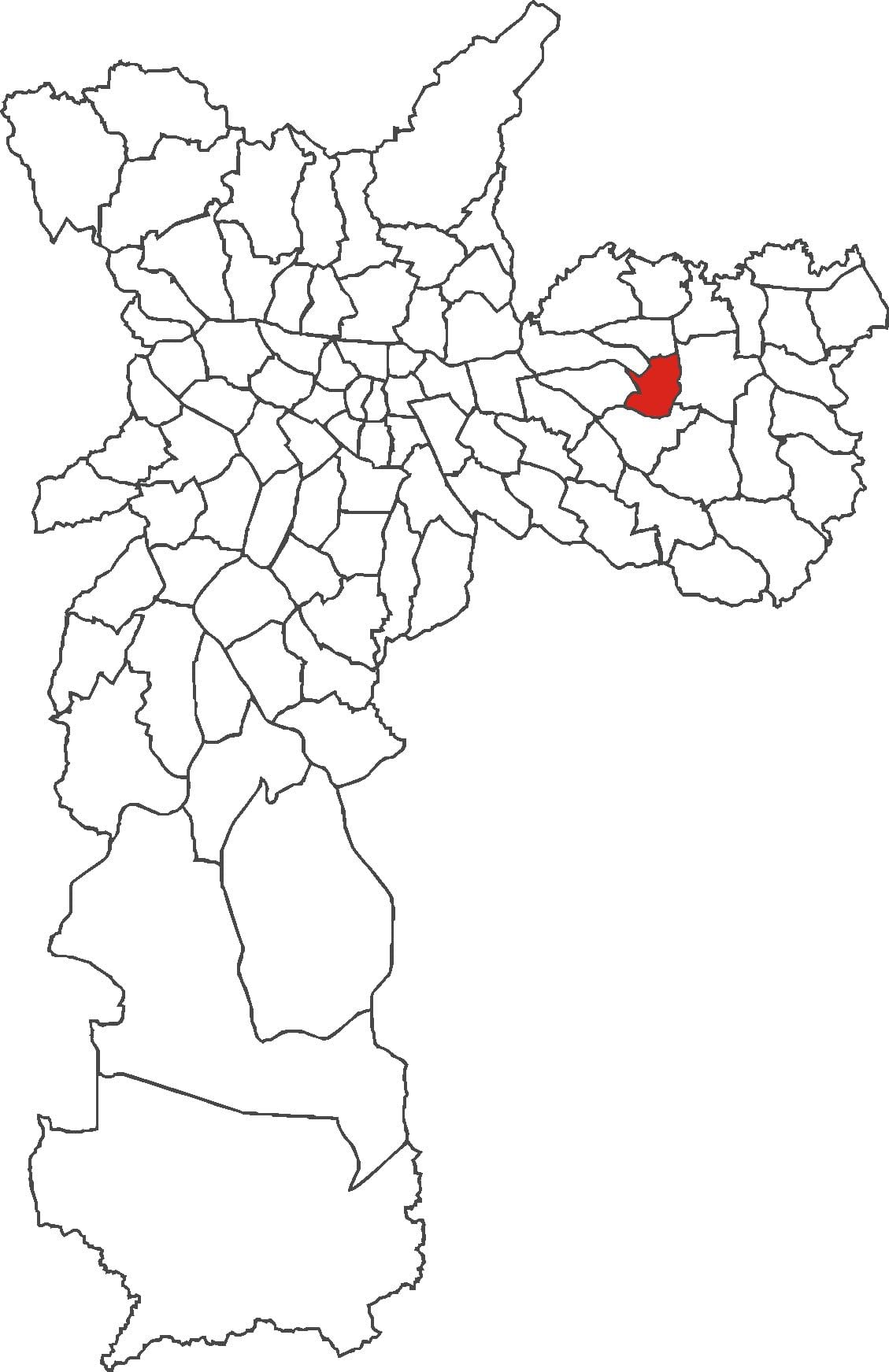 Mapa Artur Alvim okres