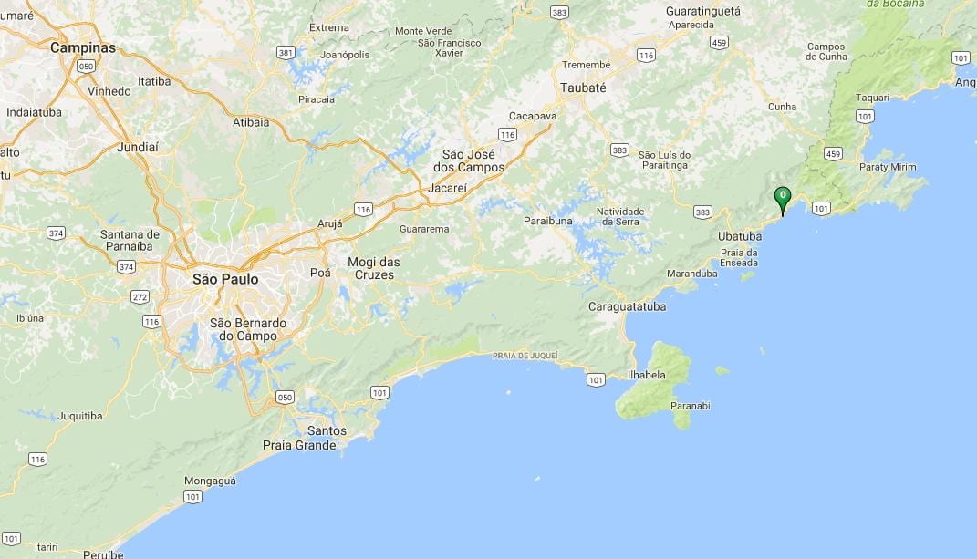 Mapa beach, Prumirim