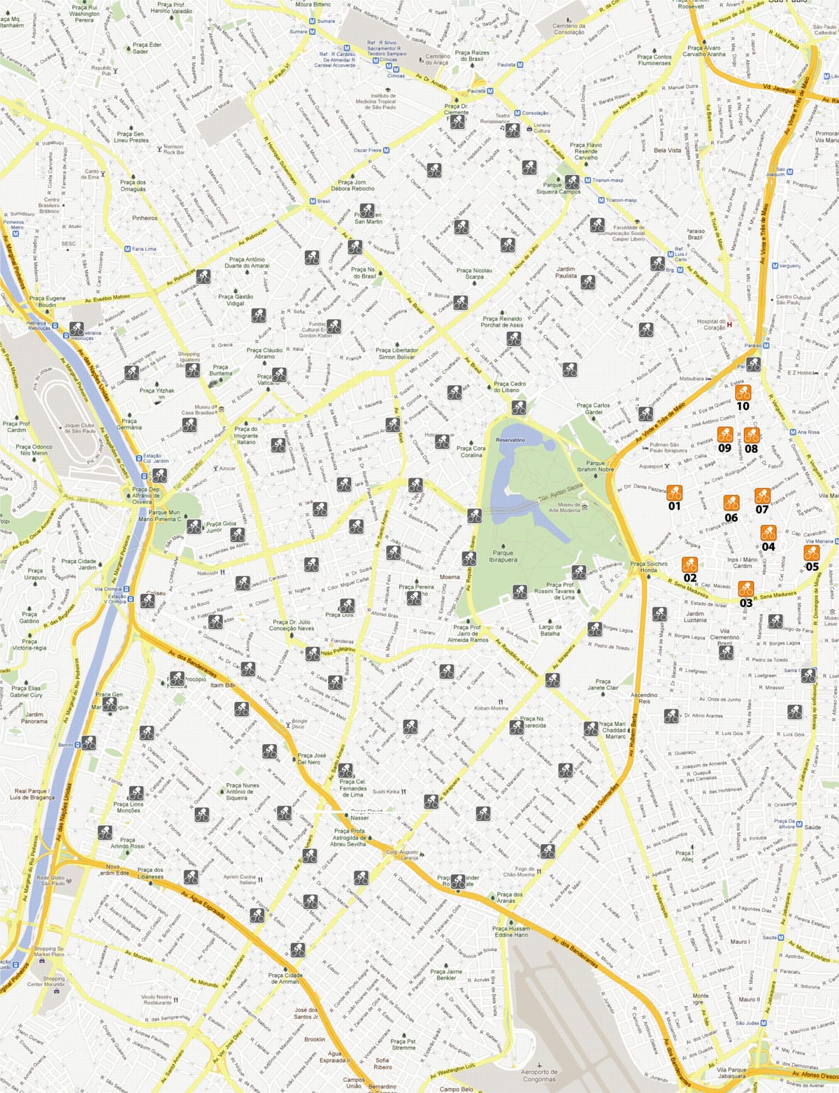 Mapa Bike Sampa