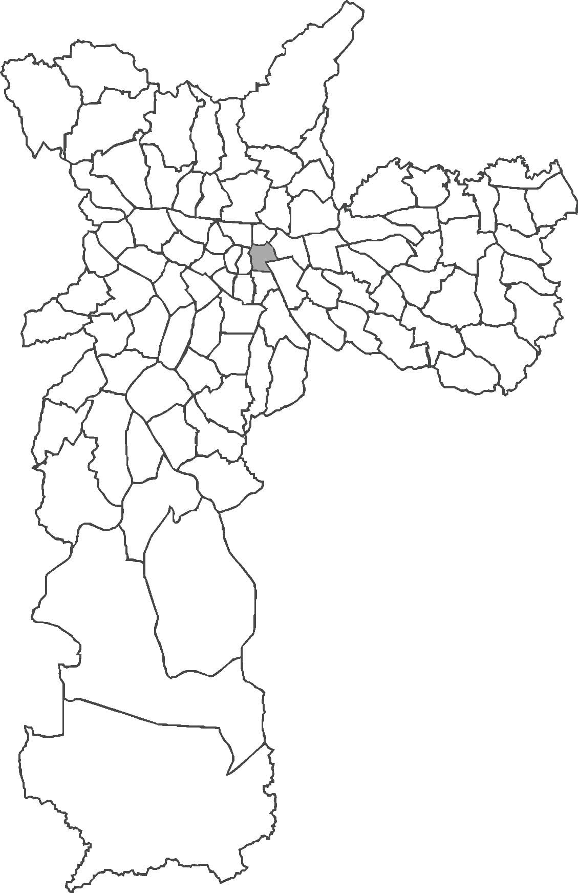 Mapa Brás okres