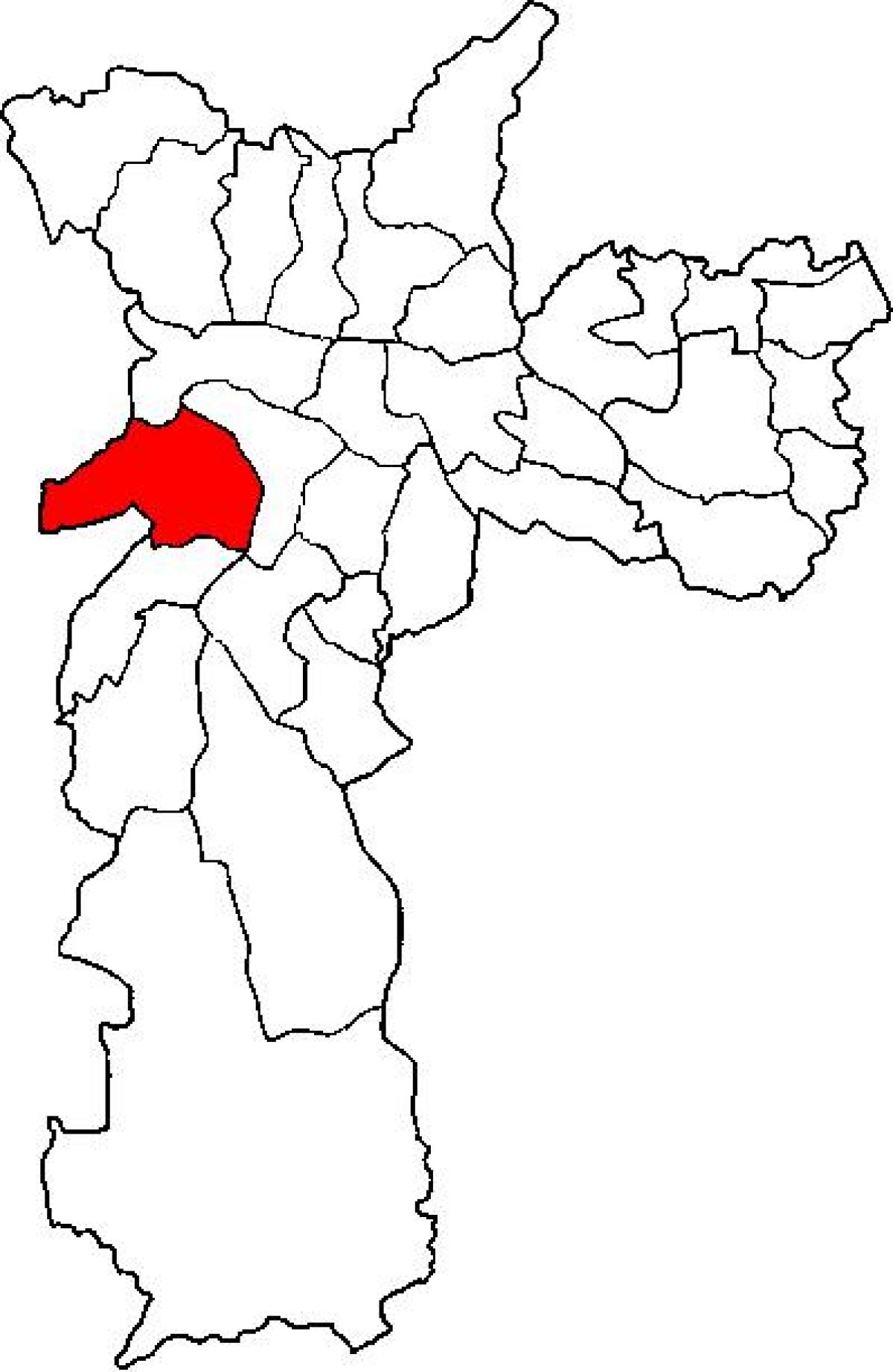 Mapa Butantã sub-prefektura São Paulo