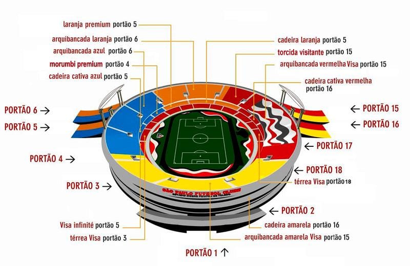 Mapa Cícero-Pompeu de Toledo stadium