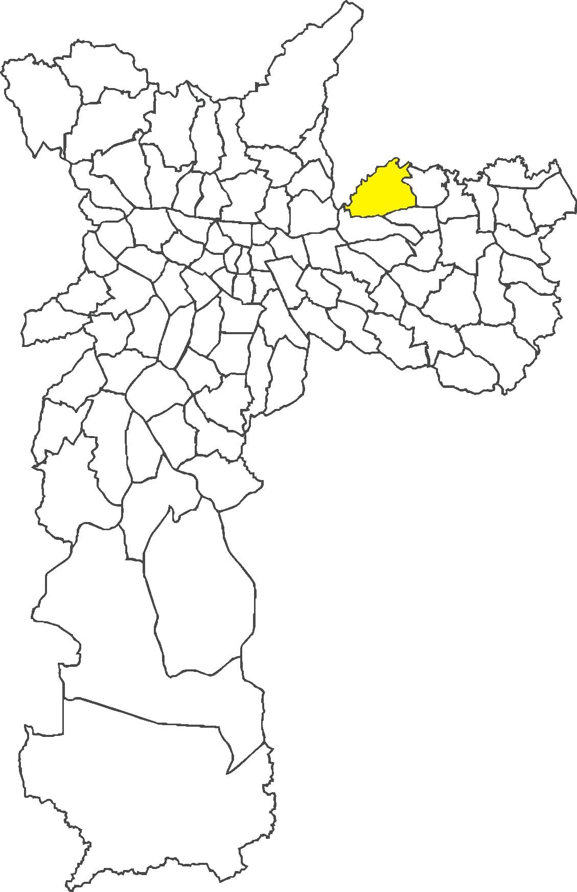 Mapa Cangaíba okres